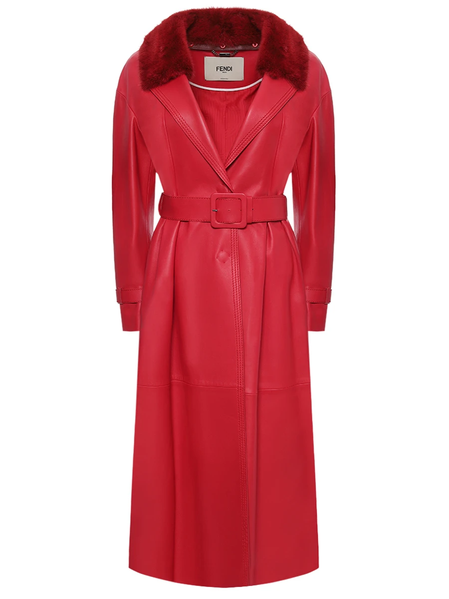 Пальто кожаное