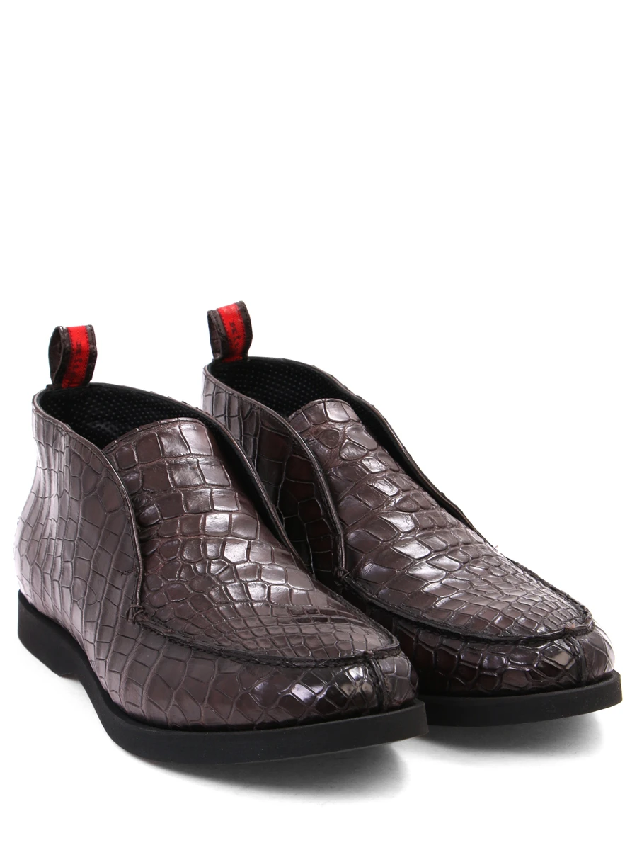 Ботинки из кожи крокодила