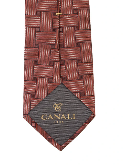 Галстук шелковый с принтом CANALI
