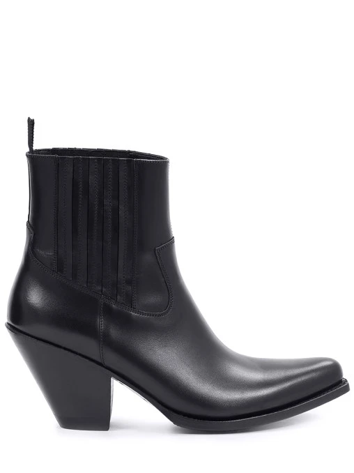 Ботильоны-казаки кожаные CELINE
