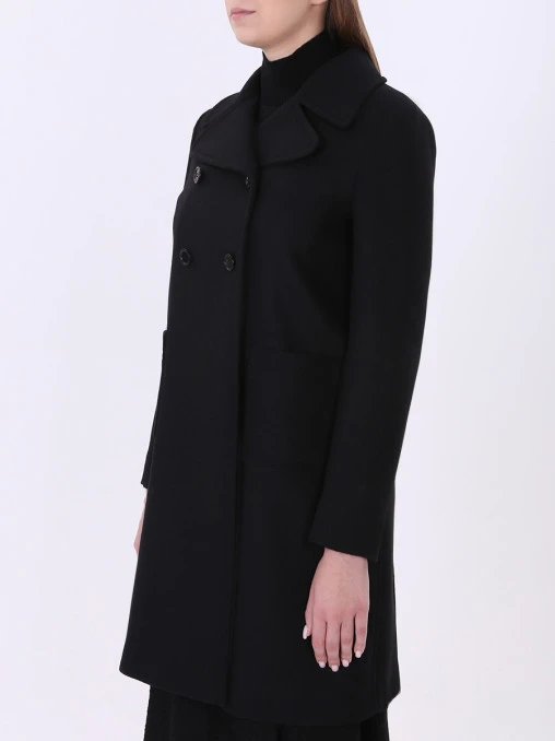 Двубортное пальто из шерсти VALENTINO PAP