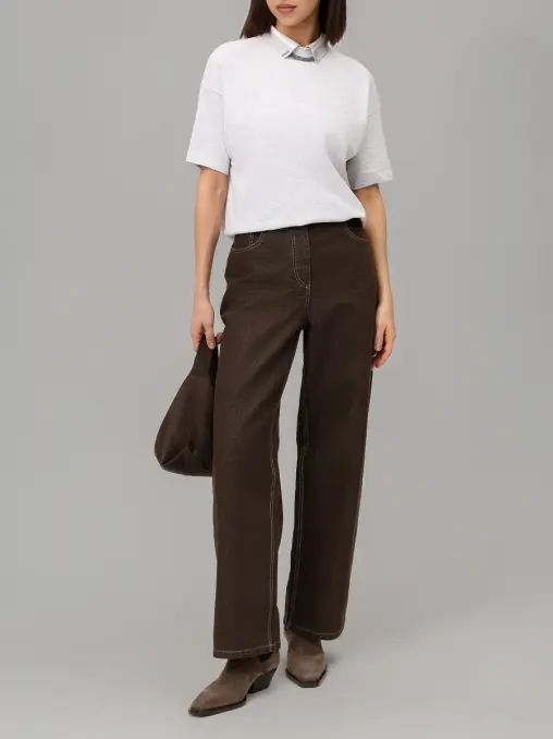 Поло хлопковое BRUNELLO CUCINELLI