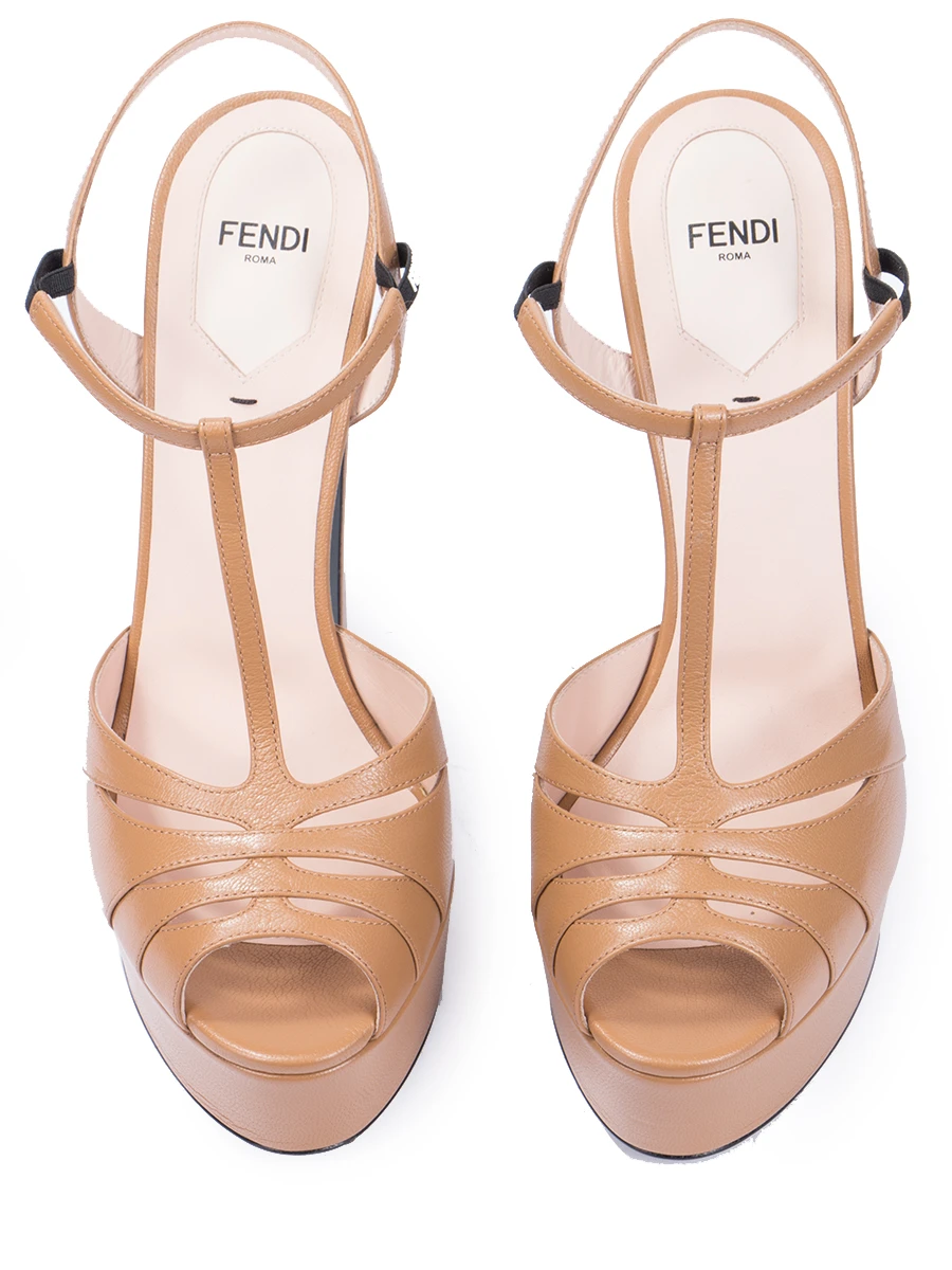 Кожаные босоножки