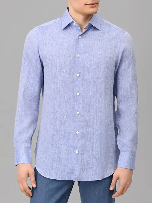 Рубашка Regular Fit льняная CESARE ATTOLINI