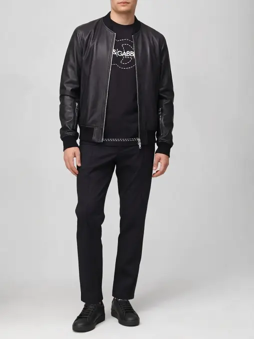 Кожаная куртка DOLCE & GABBANA