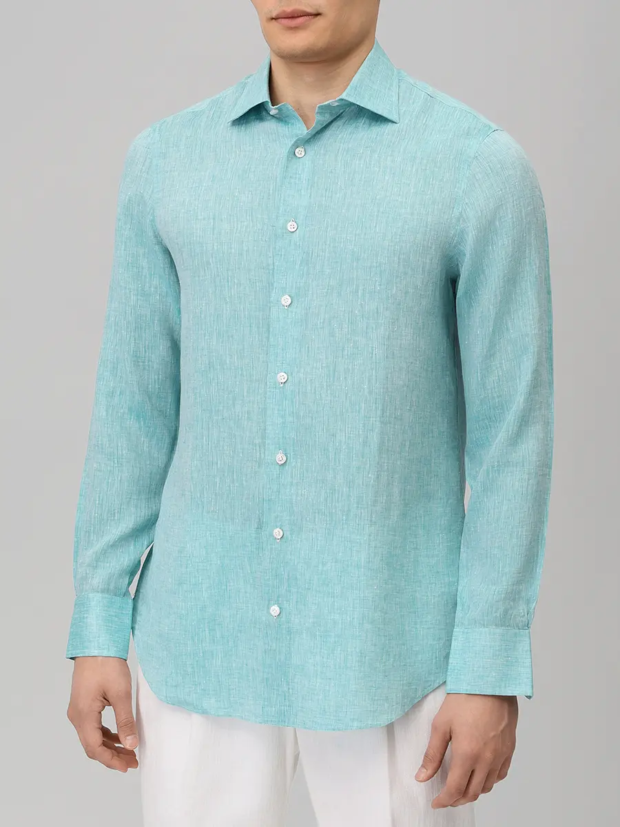 Рубашка Regular Fit льняная