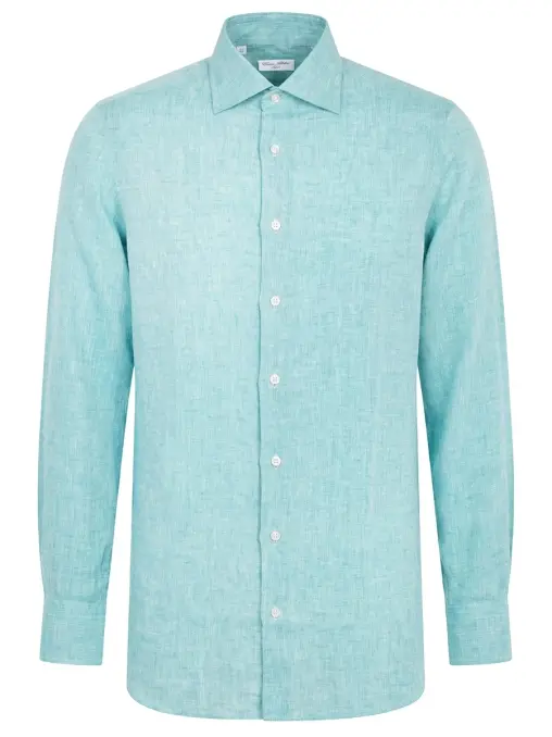 Рубашка Regular Fit льняная CESARE ATTOLINI