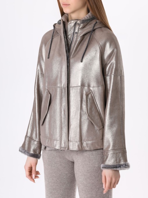 Дубленка из овчины BRUNELLO CUCINELLI