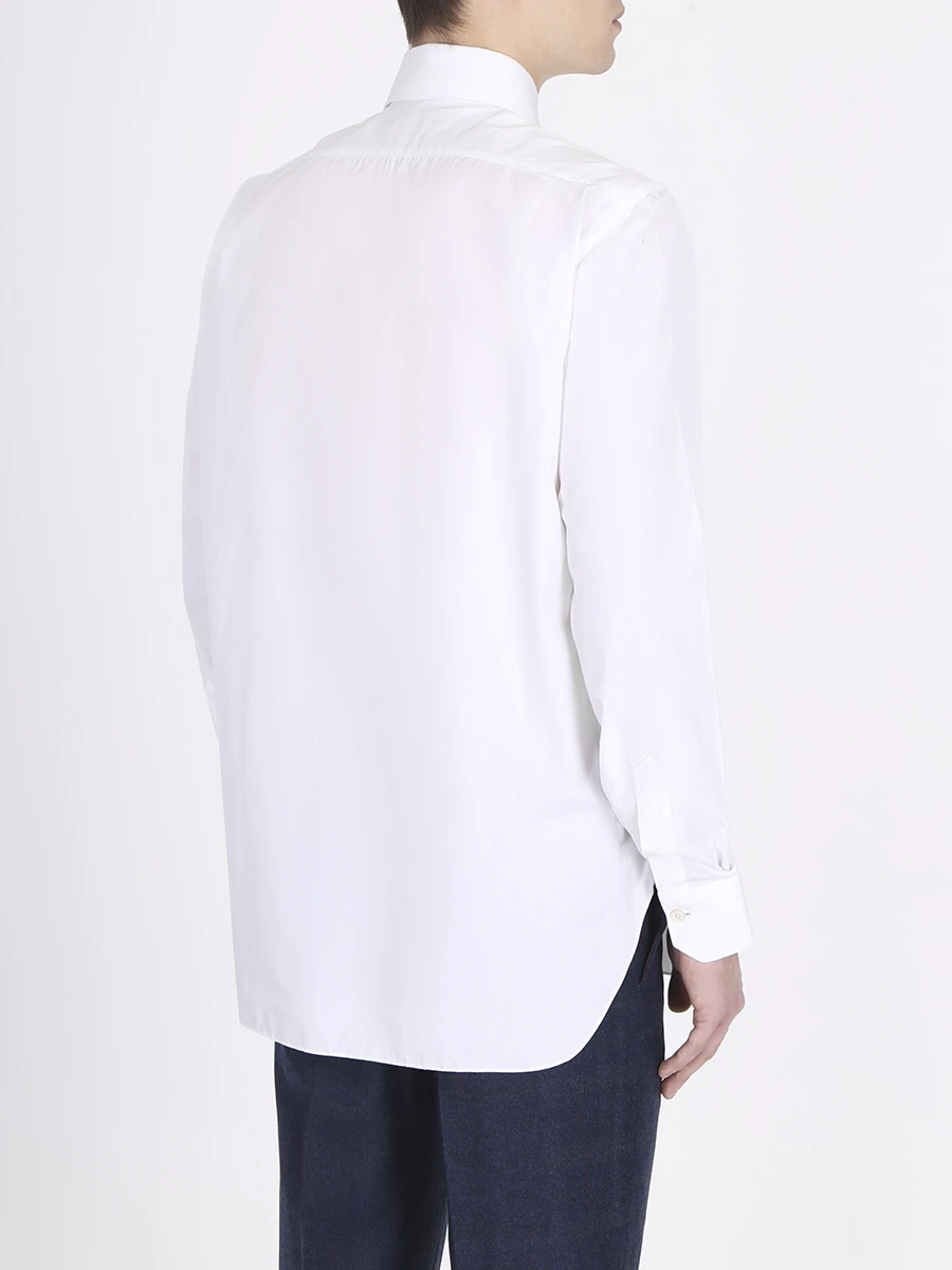 Рубашка regular fit однотонная