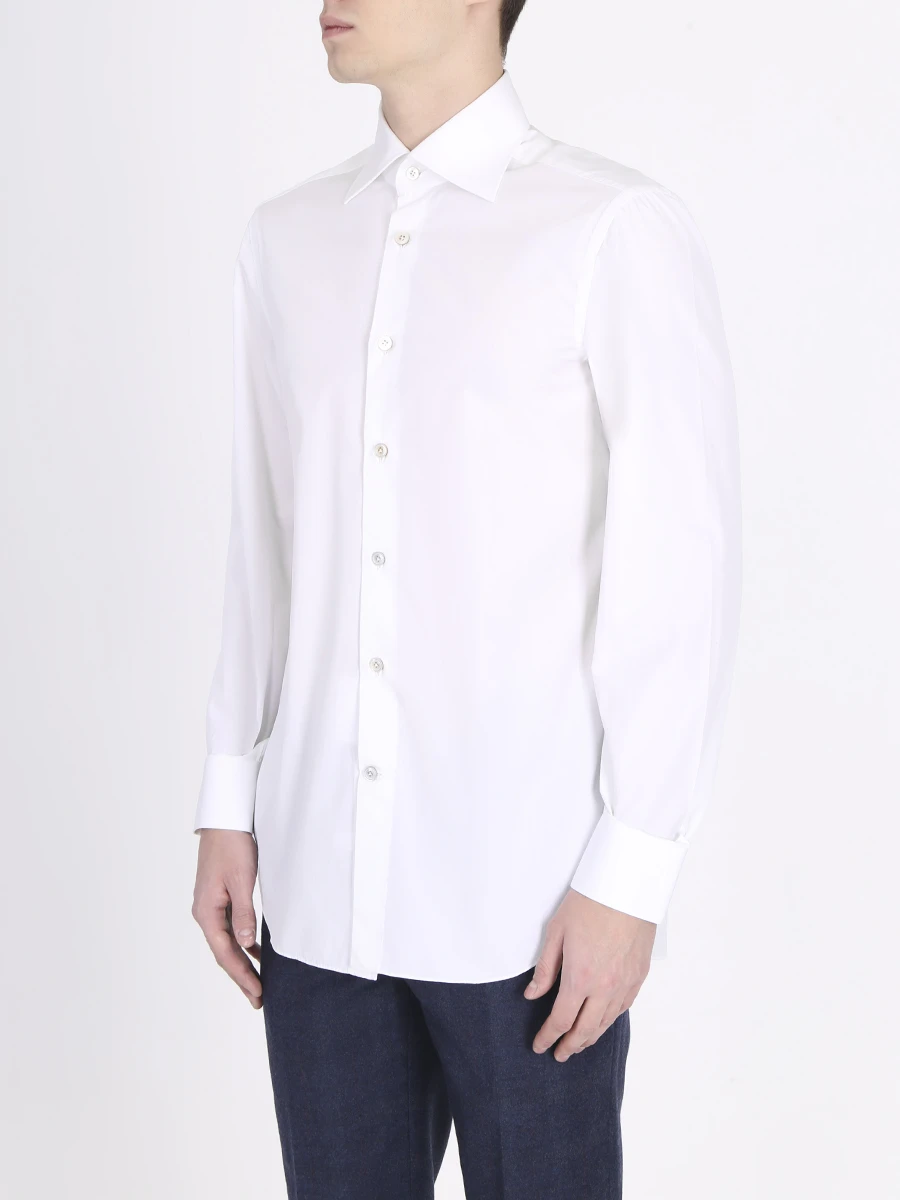 Рубашка regular fit однотонная