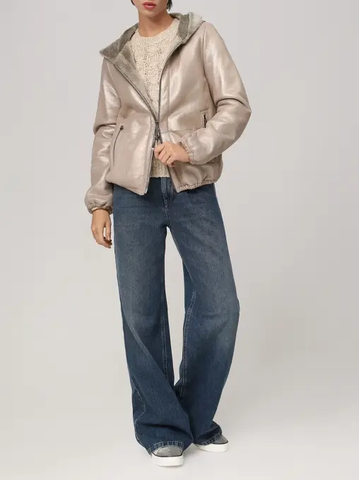 Дубленка из овчины BRUNELLO CUCINELLI