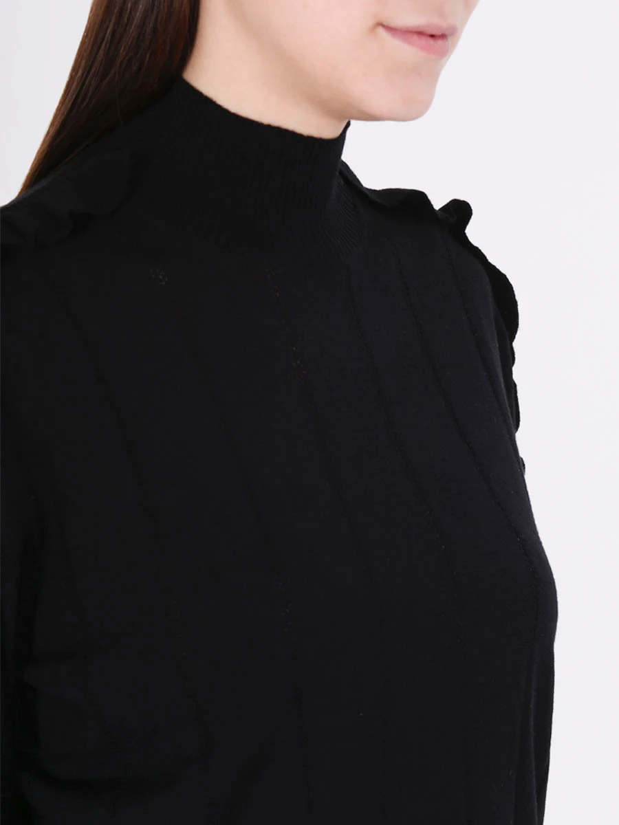 Шерстяной джемпер с оборками