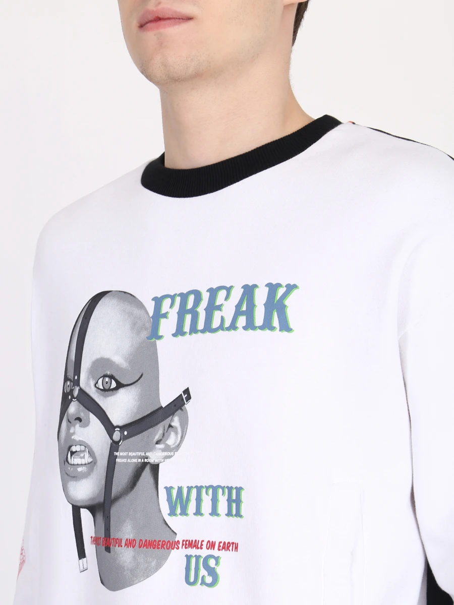 Толстовка хлопковая с принтом