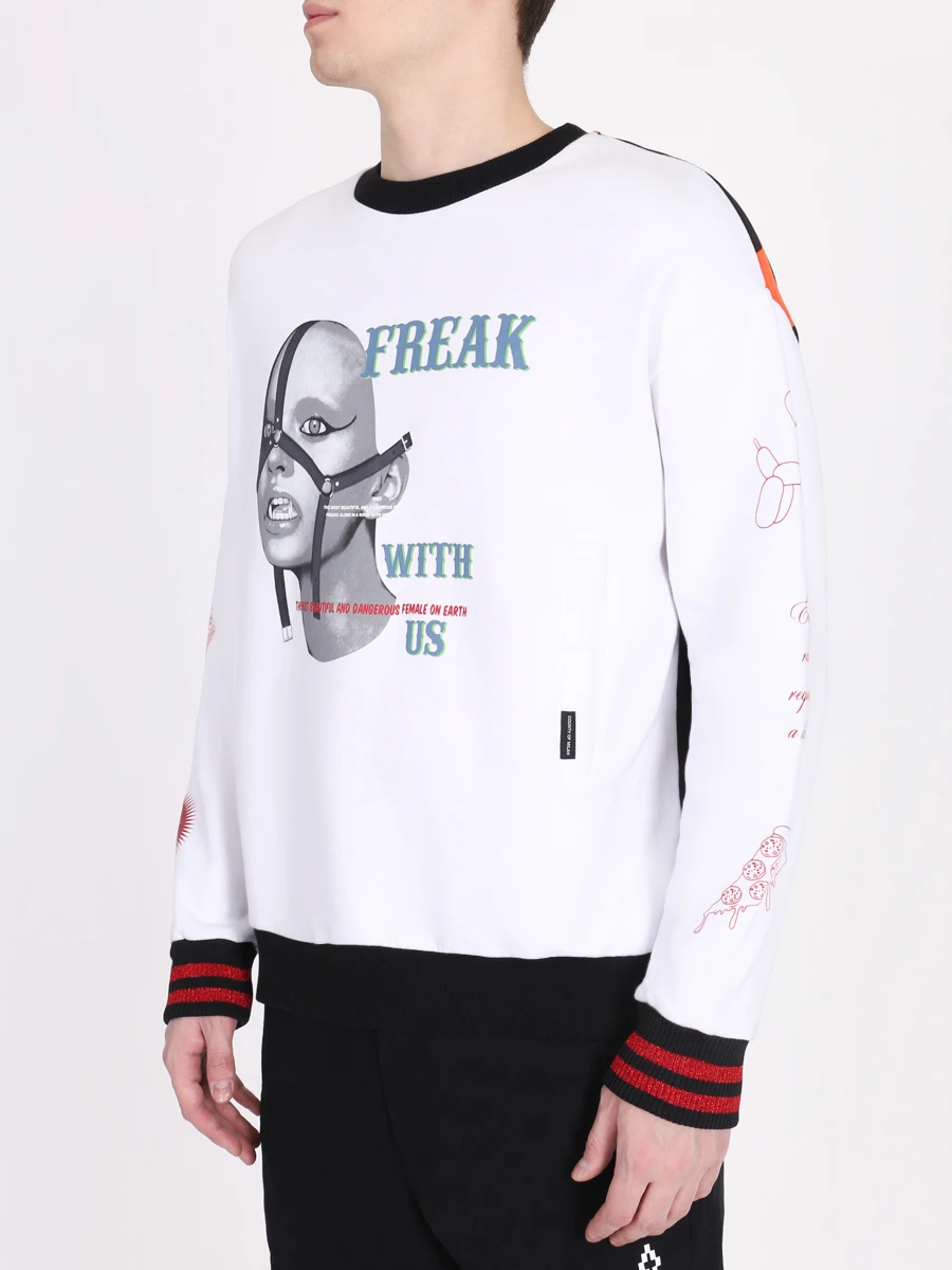 Толстовка хлопковая с принтом