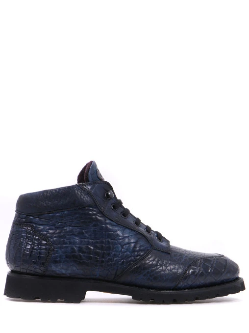 Ботинки из кожи крокодила BONTONI