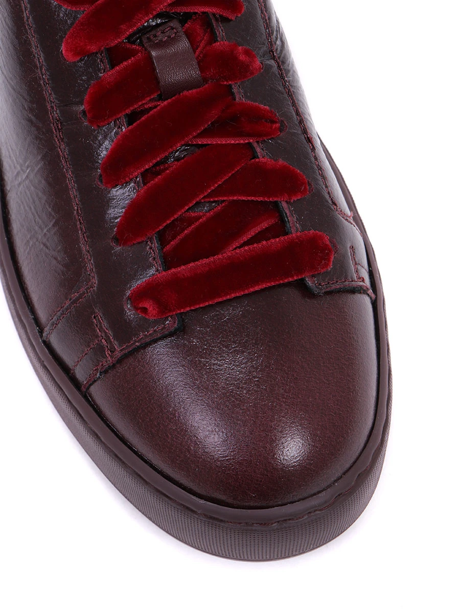 Кеды кожаные на меху