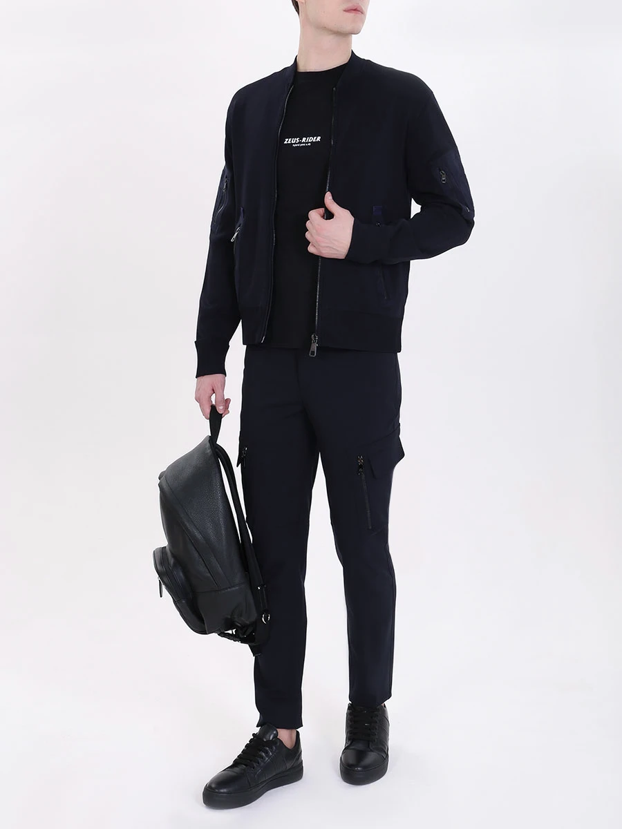 Бомбер однотонный