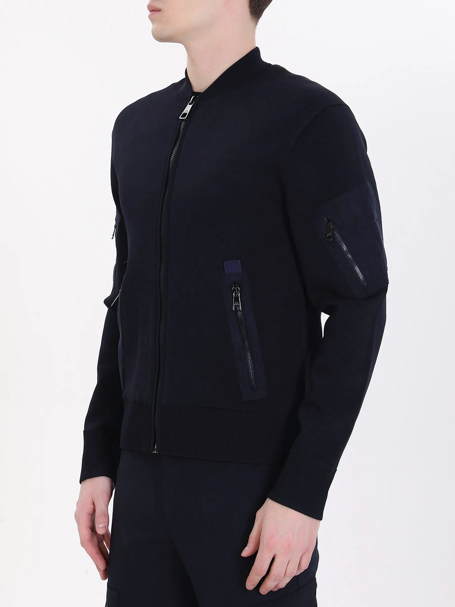 Бомбер однотонный