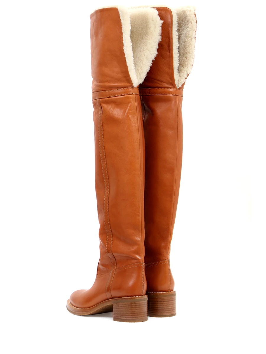 Ботфорты кожаные