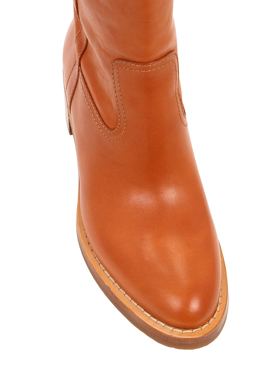 Ботфорты кожаные