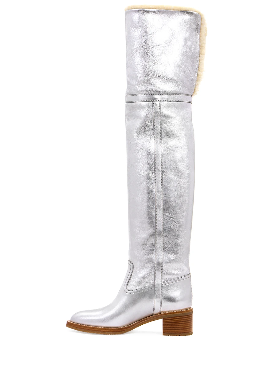 Ботфорты кожаные