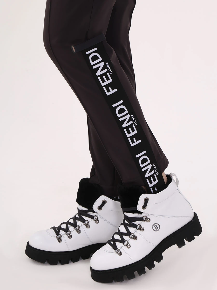 Утепленные брюки со штрипками