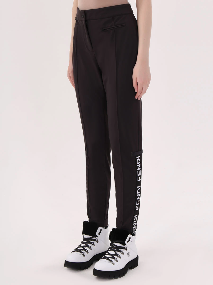 Утепленные брюки со штрипками