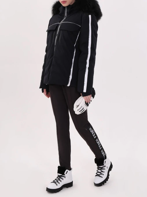 Утепленные брюки со штрипками FENDI