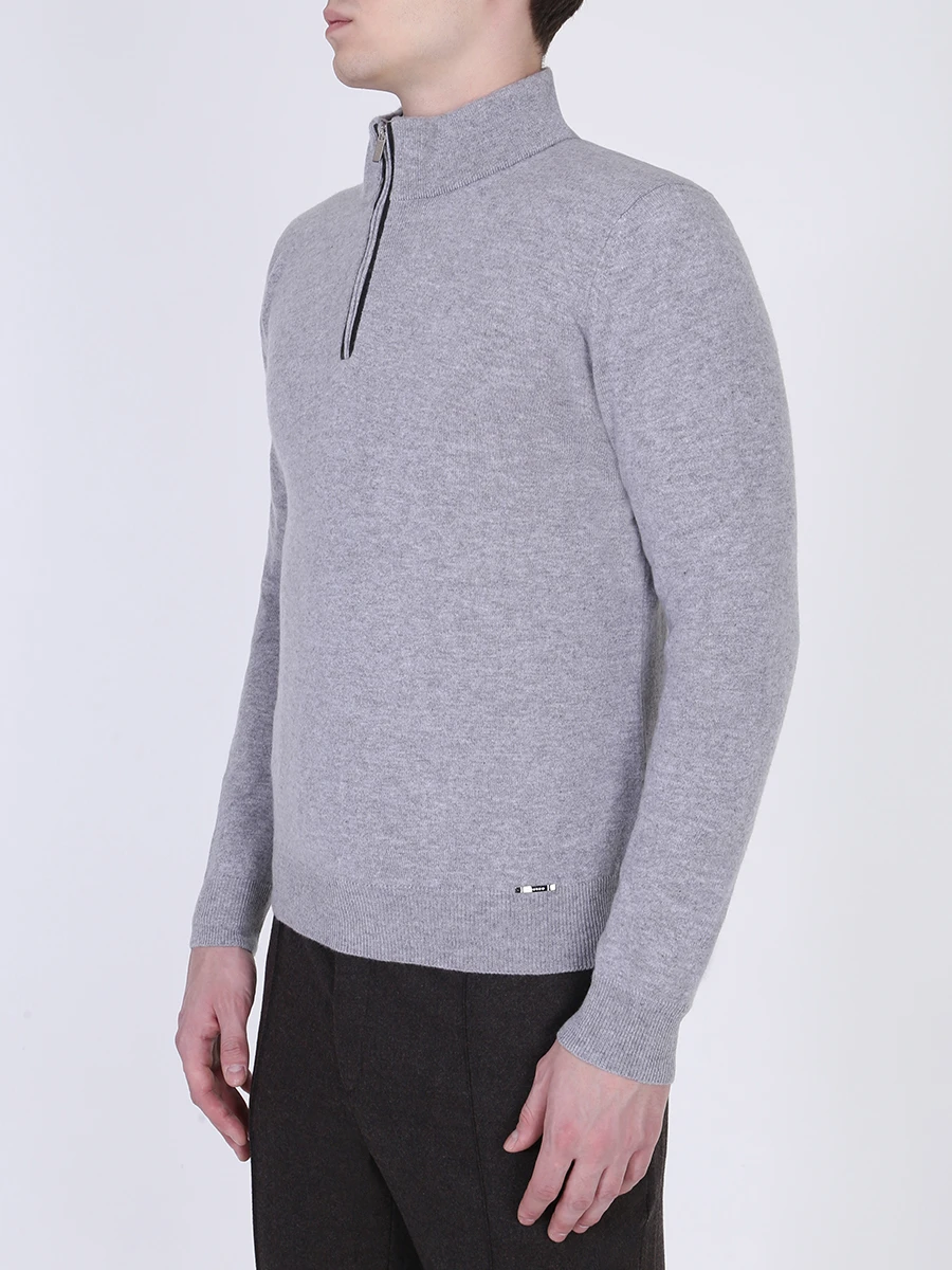 Джемпер кашемировый на молнии