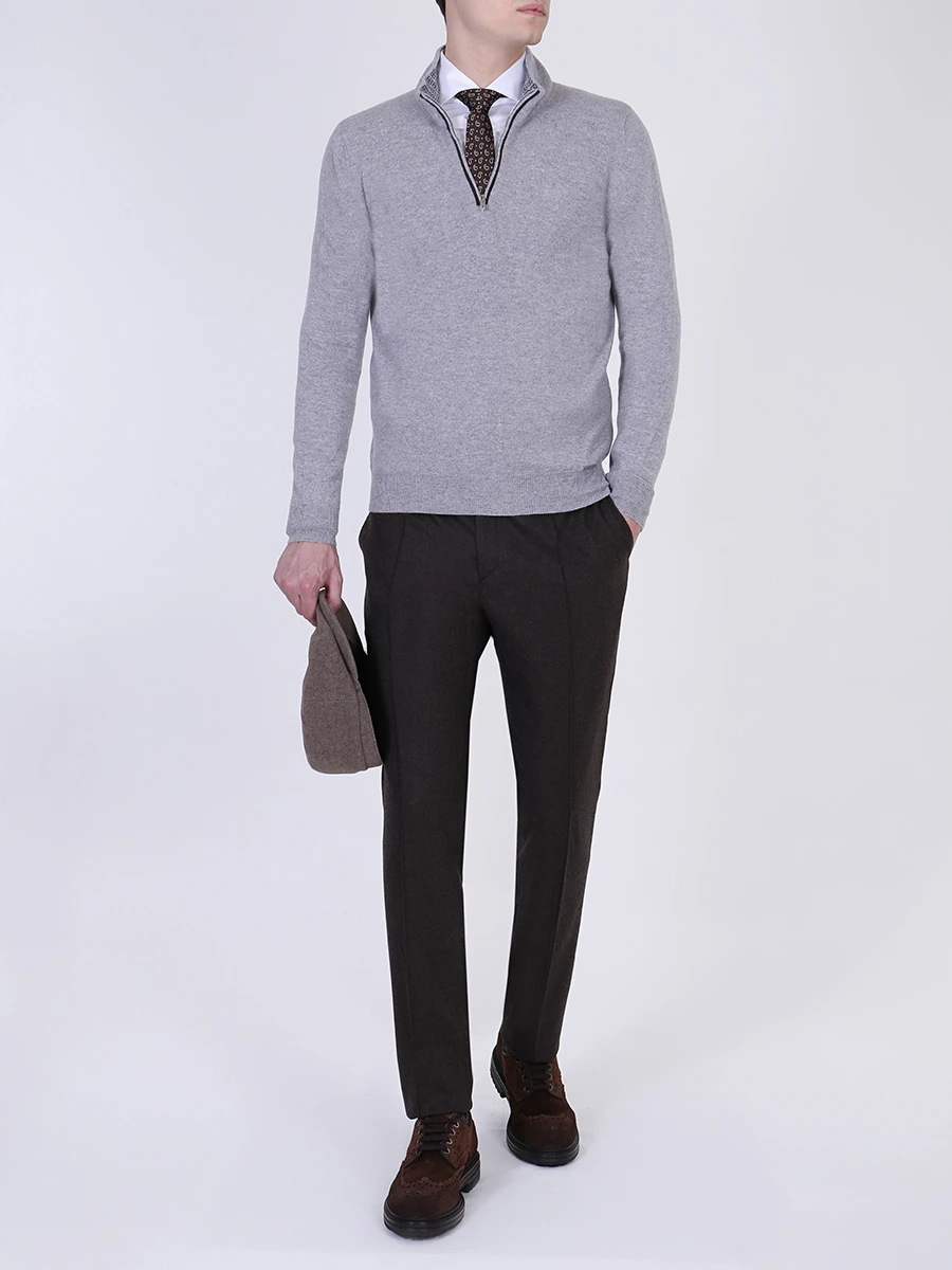 Джемпер кашемировый на молнии