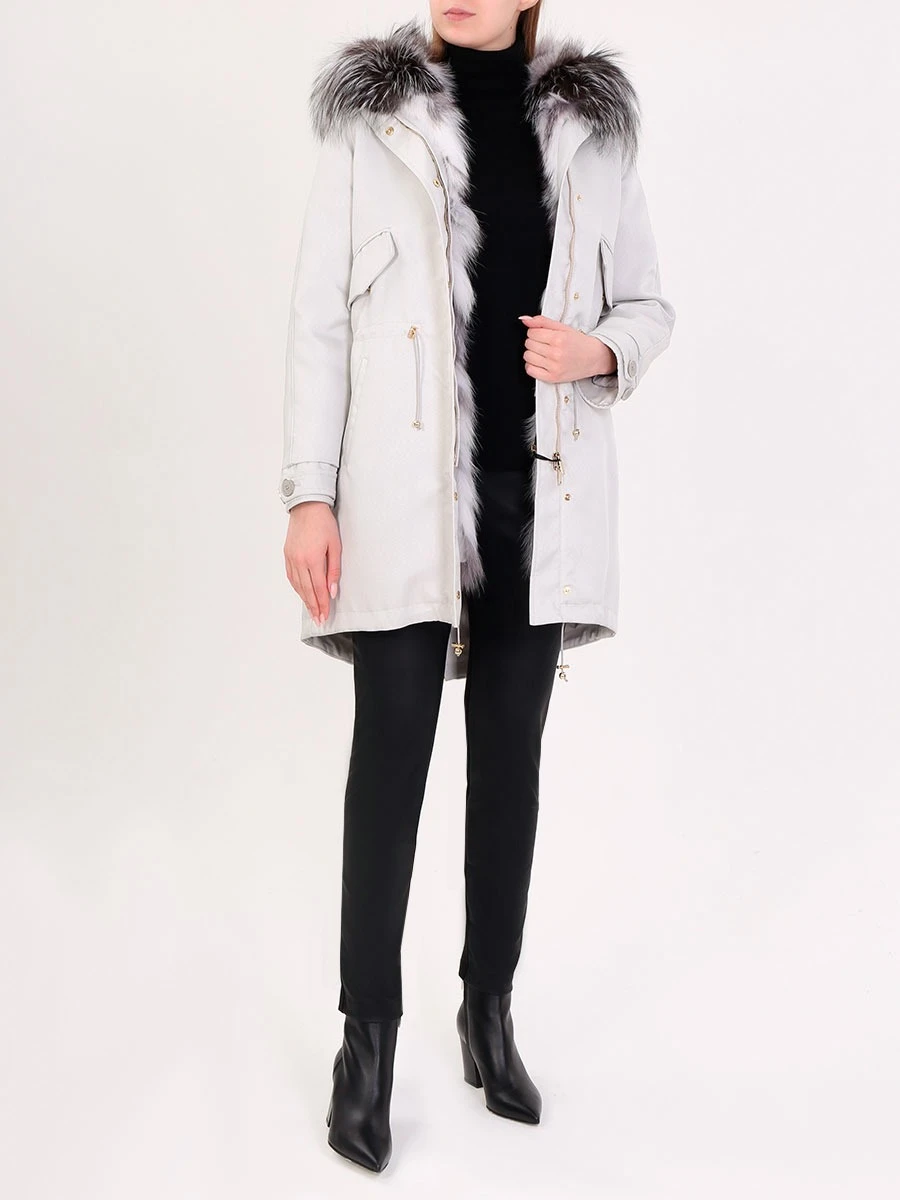 Парка с мехом песца