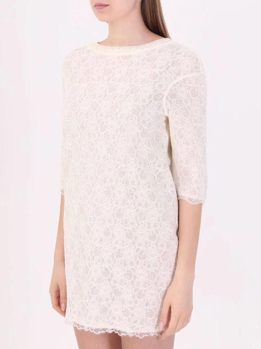 Платье с кружевом ERMANNO SCERVINO