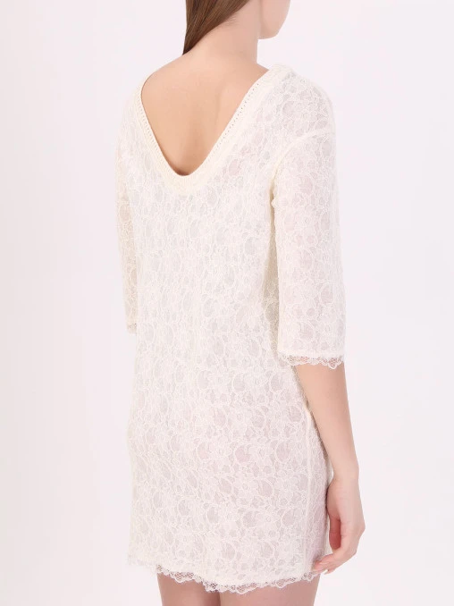 Платье с кружевом ERMANNO SCERVINO