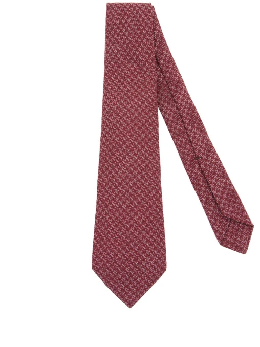 Галстук из шерсти и шелка KITON