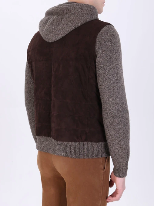 Бомбер комбинированный FIORONI CASHMERE