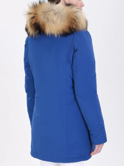Пуховая парка с мехом енота WOOLRICH