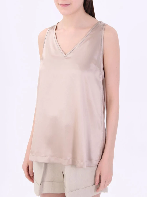 Топ шелковый BRUNELLO CUCINELLI