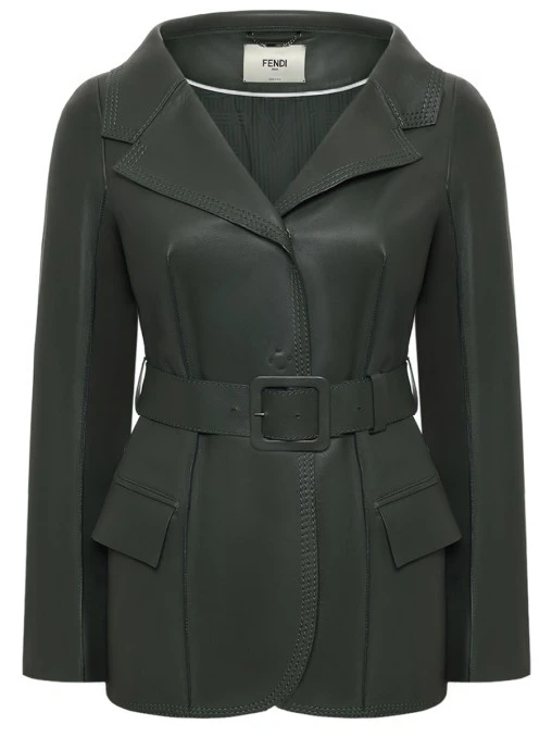Куртка кожаная FENDI