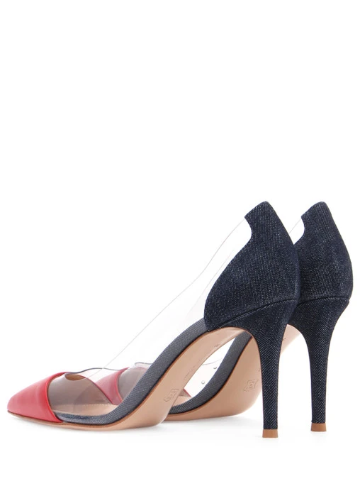 Туфли комбинированные PLEXI GIANVITO ROSSI