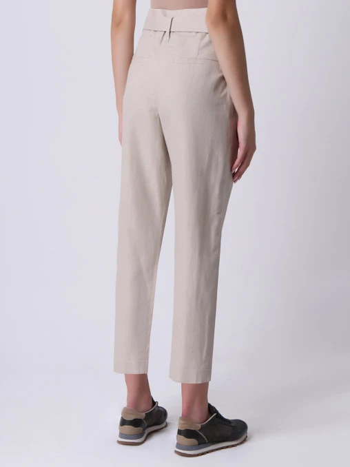 Брюки льняные BRUNELLO CUCINELLI