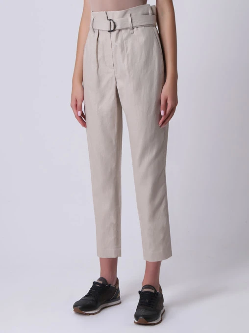 Брюки льняные BRUNELLO CUCINELLI