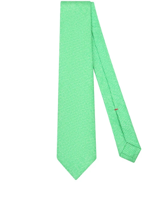 Однотонный галстук из шелка ISAIA