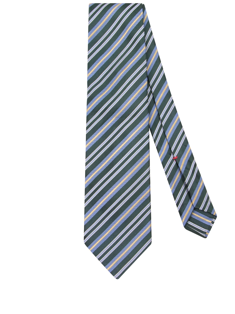 Шелковый галстук в полоску