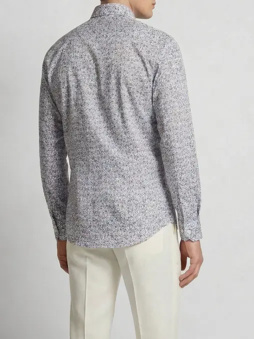 Рубашка хлопковая regular fit CESARE ATTOLINI
