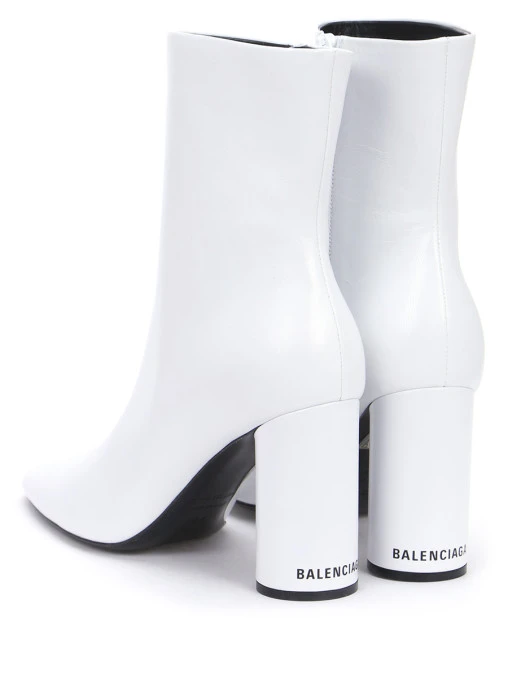 Ботильоны кожаные Oval BALENCIAGA