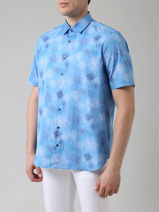 Рубашка Slim fit хлопковая ZILLI