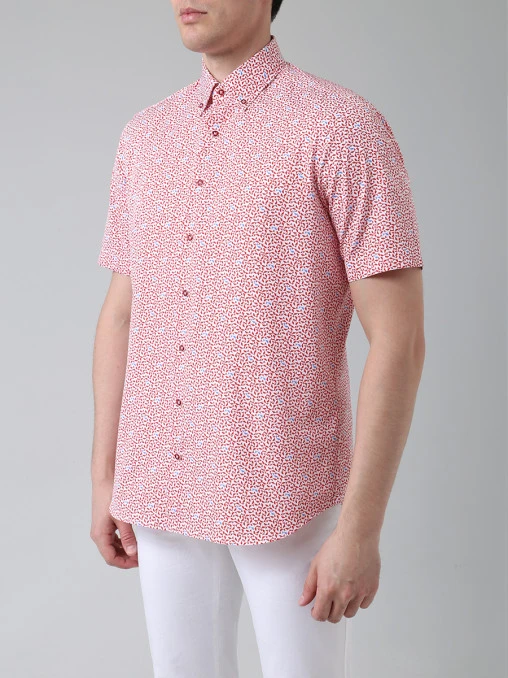 Рубашка Slim Fit хлопковая ZILLI