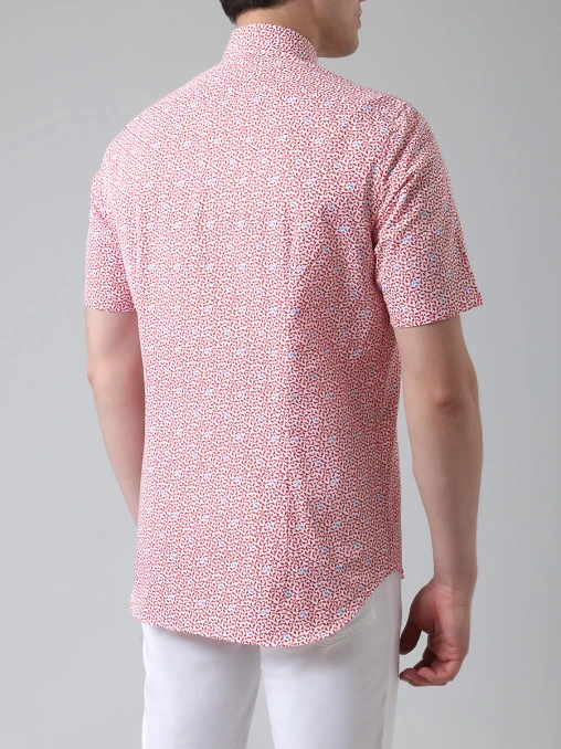 Рубашка Slim Fit хлопковая ZILLI