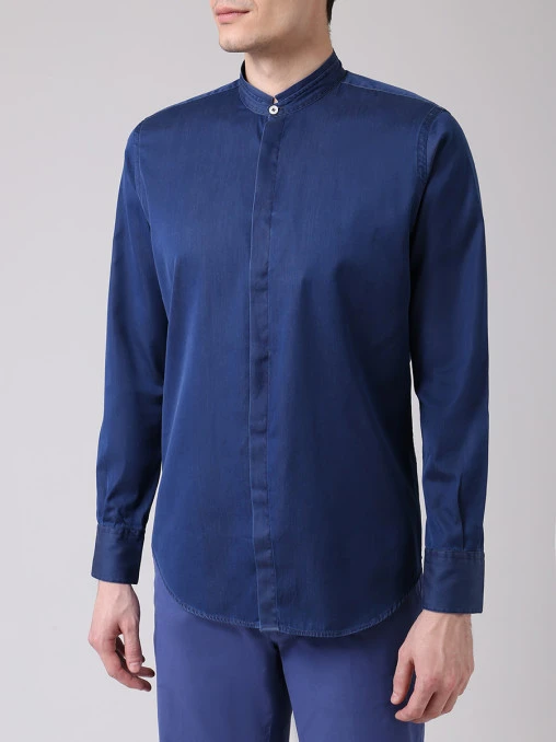 Рубашка хлопковая regular fit CANALI