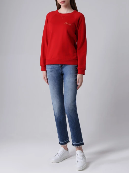 Толстовка хлопковая с принтом CELINE